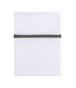 Baby's Only Baby's Only - Wieglaken gebreide bies khaki/wit