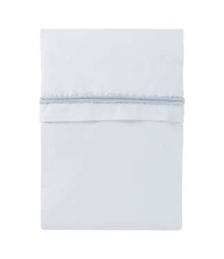 Baby's Only Baby's Only - Wieglaken gebreide bies poederblauw/wit