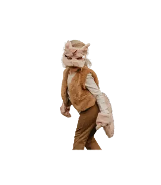 Wild & Soft Wild & Soft - Verkleedset roze eenhoorn (masker/handschoenen/staart) m/doos