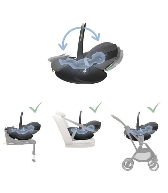 Maxi Cosi Maxi Cosi - Mc Pebble 360 Pro Select Grey