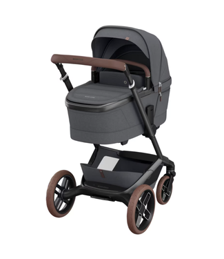 Maxi Cosi Maxi Cosi - Mc Fame Twillic Graphite (Dark Frame + Brown Wheels + Brown Leather)