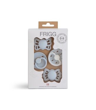 Frigg Frigg - Baby’S First Pacifier Pack - T1 Powder Blue Night