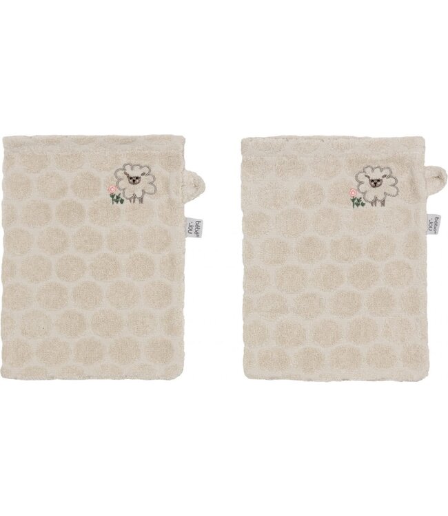 Bebejou Bebejou - Washandjes (2 Stuks) Tiny Sheep