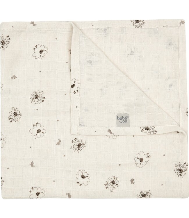 Bebejou Bebejou - Tetradoek 110X110Cm Tiny Sheep