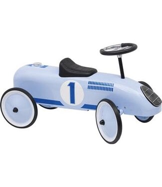 Goki Goki - Loopauto: Blauw Met Nummer 1, vanaf 1 jaar