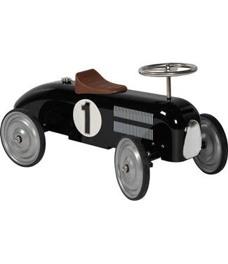 Goki Goki - Loopauto: Zwart Met Nummer 1, vanaf 1 jaar