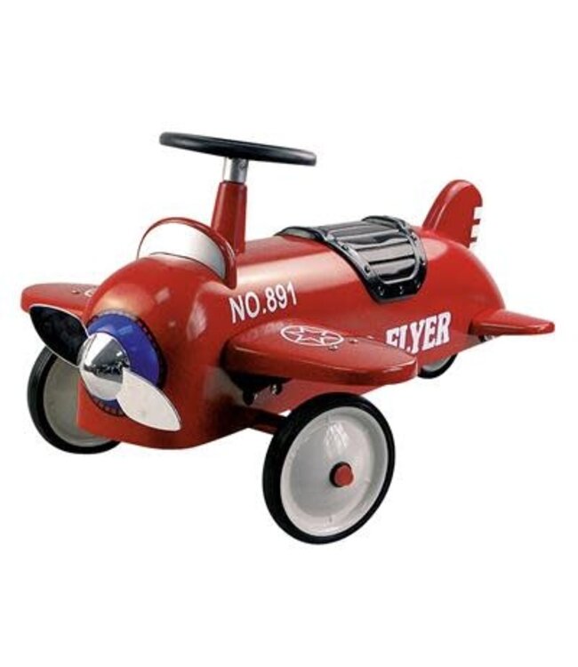 Goki Goki - Loopauto: Vliegtuig Rood, vanaf 1 jaar