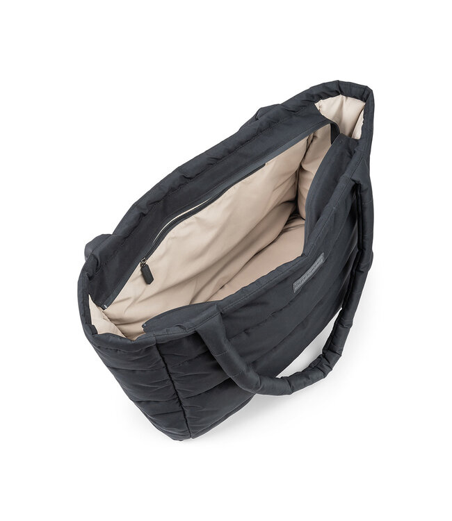 Done by Deer Done by Deer - Quilted changing tote bag Black