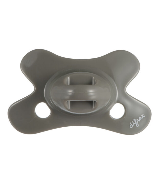 Difrax Difrax - Difrax Fopspeen Dental 0-6 M Uni/Pure Grijs/Clay