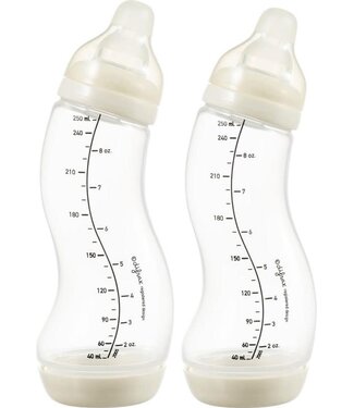 Difrax Difrax - S-Fles Natural Creme/Creme 250Ml 2Pack