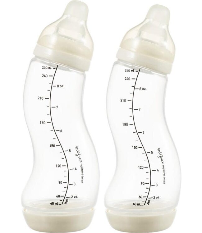 Difrax Difrax - S-Fles Natural Creme/Creme 250Ml 2Pack