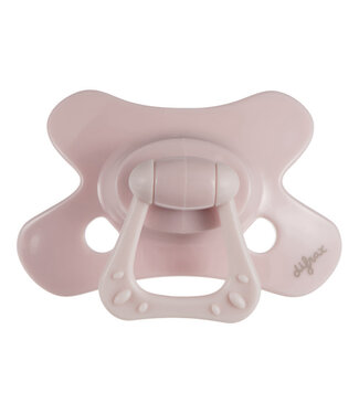 Difrax Difrax - Fopspeen Natural 6M+ Uni/Pure Roze/Blossom