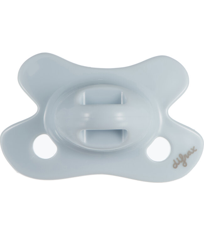 Difrax Difrax - Fopspeen Natural Newborn Uni/Pure Blauw/Ice