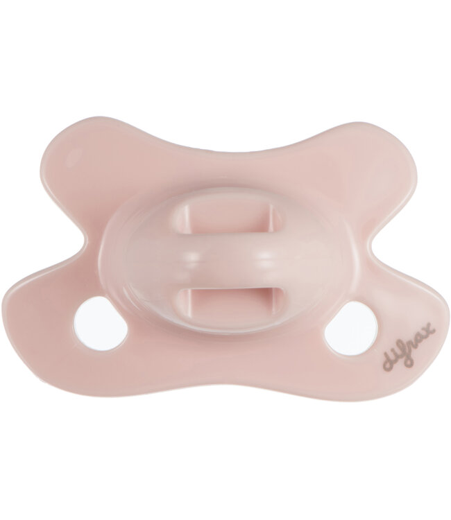Difrax Difrax - Fopspeen Natural Newborn Uni/Pure Roze/Blos