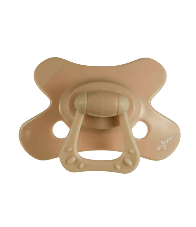 Difrax Difrax - Fopspeen Natural 6M+ Uni/Pure Caramel