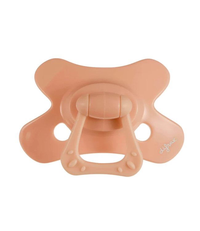 Difrax Difrax - Fopspeen Natural 6M+ Uni/Pure Peachy