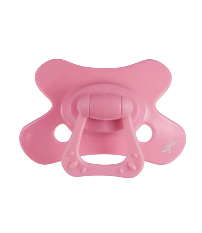 Difrax Difrax - Fopspeen Natural 12M+ Uni/Pure Raspberry