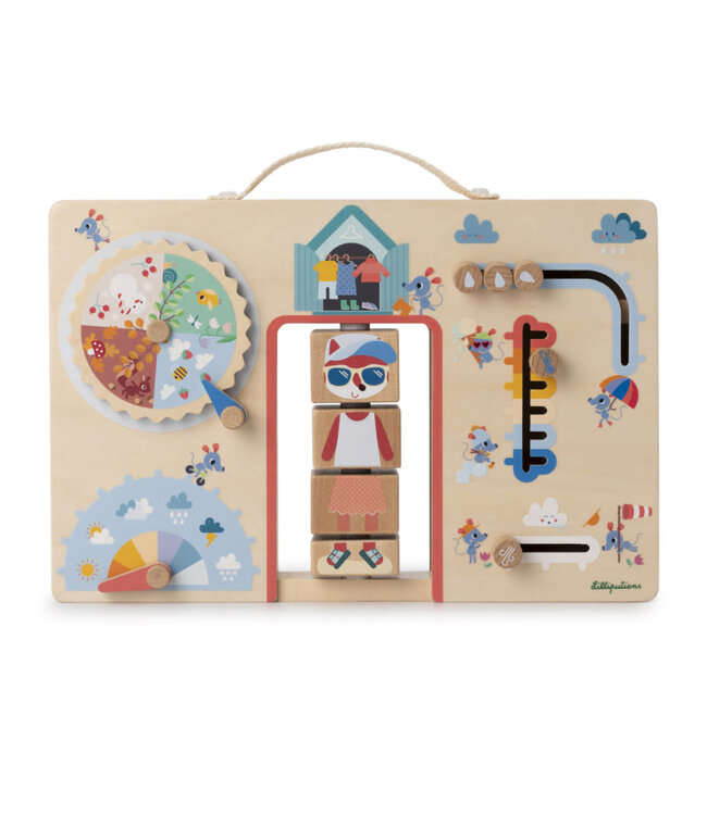 Lilliputiens Lilliputiens - Alice Kleedt Zich Volgens Het Weer - Leerkoffer