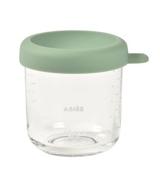 Beaba Beaba - Glazen bewaarpotje 250 ml Sage groen