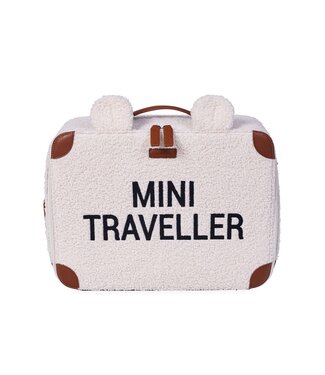 Childhome Childhome - MINI TRAVELLER KIDS SUITCASE TEDDY OFFWHITE