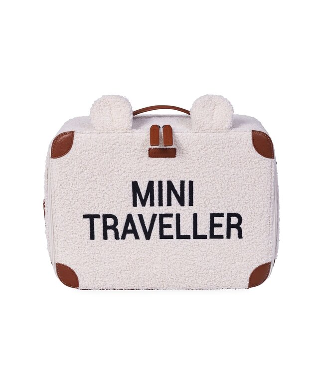 Childhome Childhome - MINI TRAVELLER KIDS SUITCASE TEDDY OFFWHITE