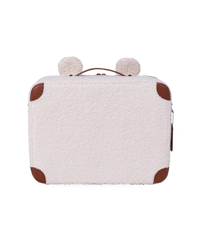 Childhome Childhome - MINI TRAVELLER KIDS SUITCASE TEDDY OFFWHITE
