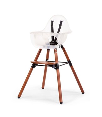 Childhome Childhome - Evolu 2 Stoel Nut / Transparant 2 In 1 + Beugel