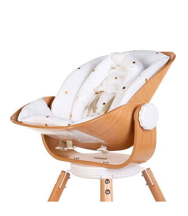 Childhome Childhome - Evolu Newborn Comfortkussen Jersey Gold Dots