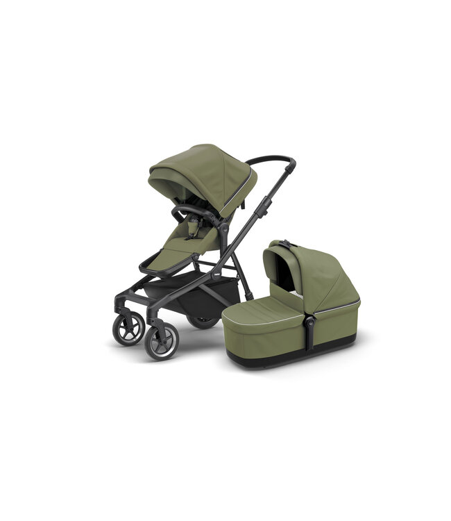 Thule Thule - Sleek Soft Green on Black incl. bassinet