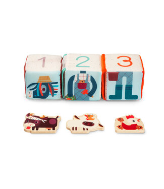 Lilliputiens Lilliputiens - Verstoppertje op de boerderij - kubussen