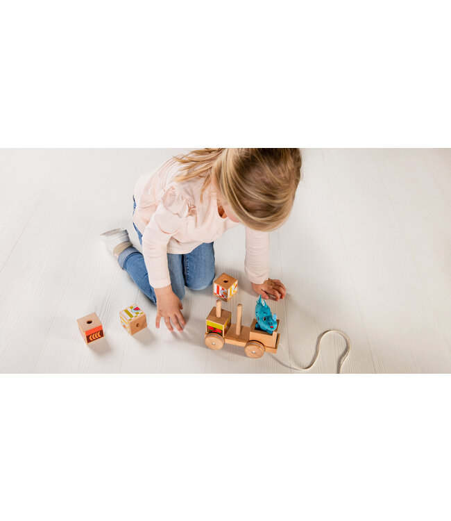 Lilliputiens Lilliputiens - MARIUS Trekpuzzel  ''Het marktkraam van Marius''