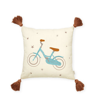 CamCam CamCam - Embroidered Cushion - OCS - Bicycle