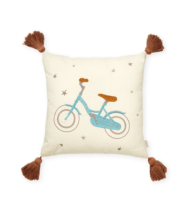 CamCam CamCam - Embroidered Cushion - OCS - Bicycle