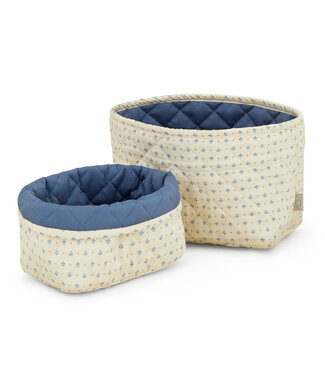 CamCam CamCam - Quilted Storage Basket, Set of Two - OCS - Capri