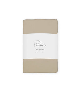 CamCam CamCam - Sheet, Fitted, 90x200x15cm - GOTS - Hazel