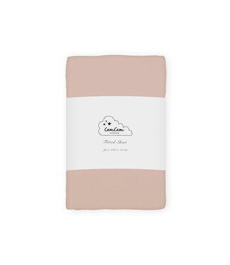 CamCam CamCam - Sheet, Fitted, 90x200x15cm - GOTS - Dusty Rose