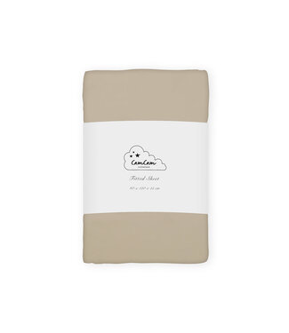 CamCam CamCam - Sheet, Fitted, 60x120x15cm - GOTS - Hazel