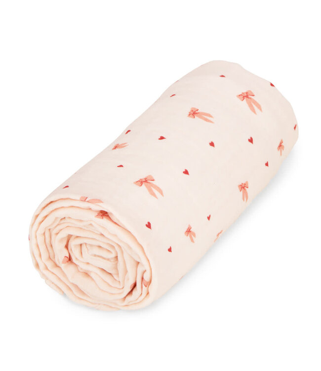 CamCam CamCam - Muslin Baby Blanket - GOTS - Bows