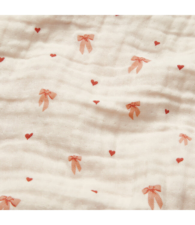 CamCam CamCam - Muslin Baby Blanket - GOTS - Bows