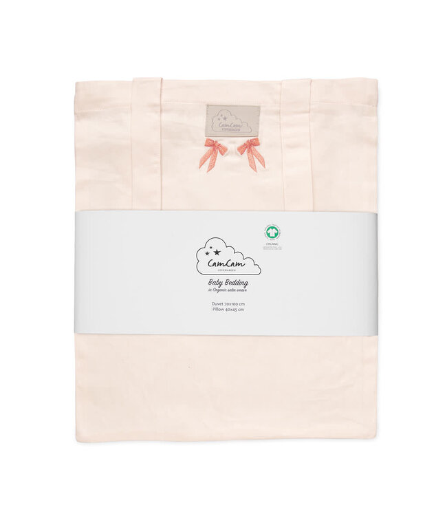 CamCam CamCam - Embroidered Bedding, Baby, 70x100cm - GOTS - Bows