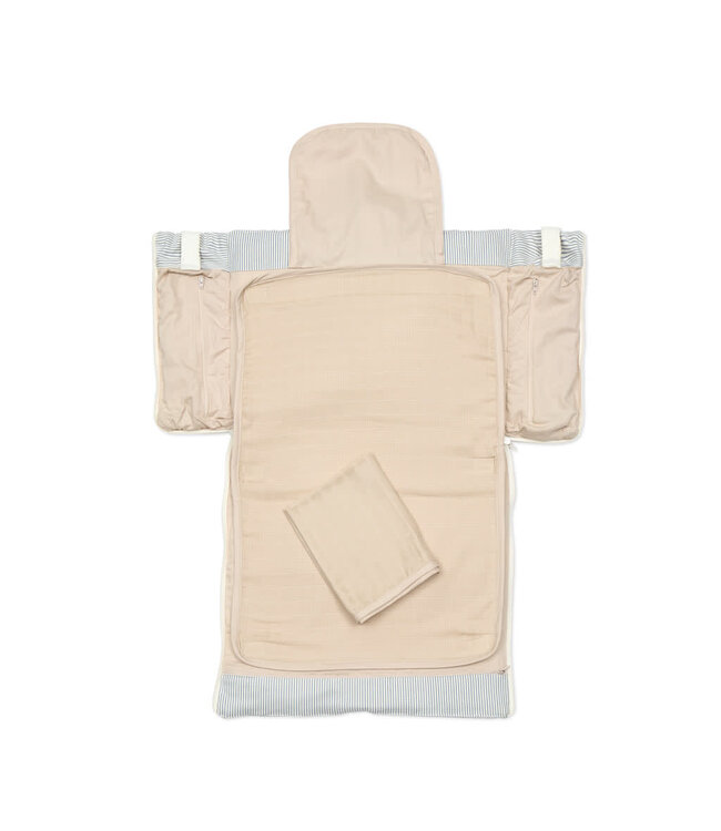 CamCam CamCam - Fold-Out Changing Bag - OCS - Classic Stripes Blue