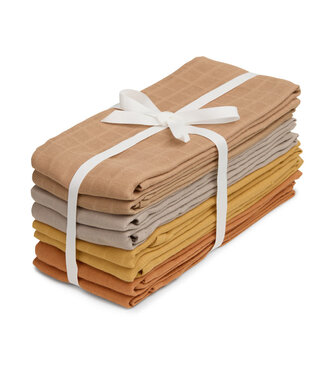 CamCam CamCam - Muslin Cloth, 8-pack - GOTS - Earth Mix