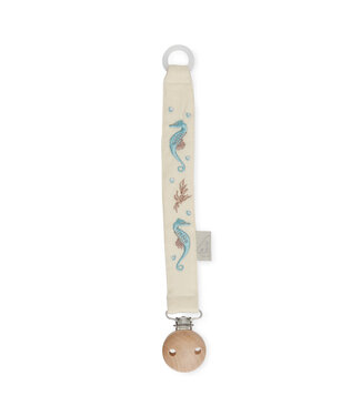 CamCam CamCam - Embroidered Pacifier Holder - GOTS - Sea Garden