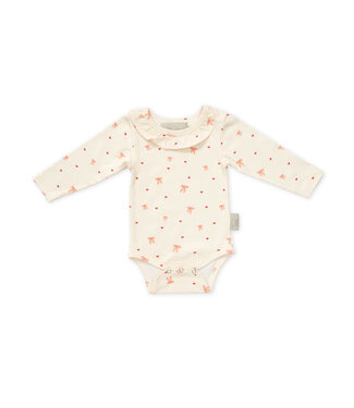 CamCam CamCam - Long Sleeved Body Holly, 56 cm - GOTS - Bows