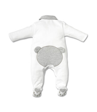 First First - rompersuit   ORSO ESSENTIALS GREY white-grey