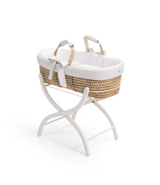 First First - mozes basket   ELLA SILENT SANDS - white-beige
