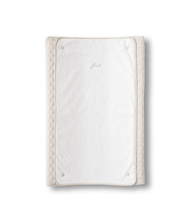 First First - changing pad cover & towel ALIX SILENT SANDS - beige