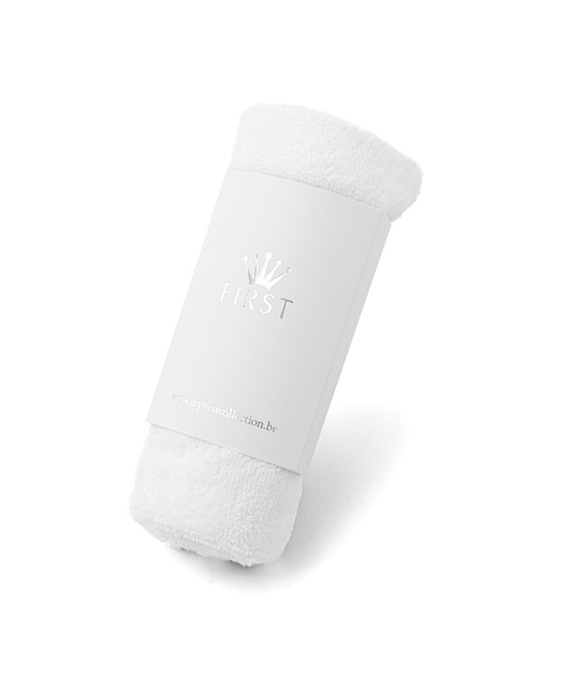 First First - towel   coccon - white