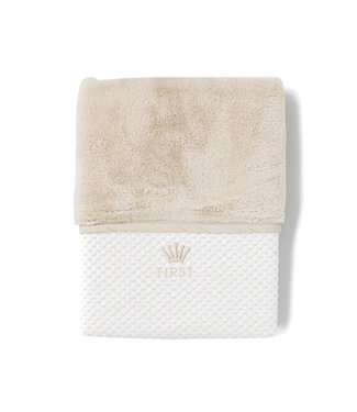 First First - blanket for bed LIO SILENT SANDS - white-beige