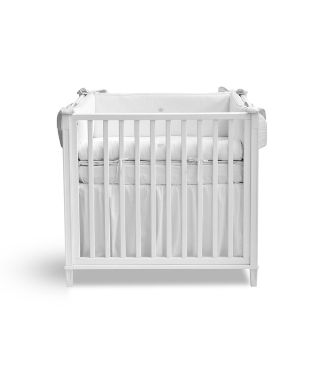 First First - bumper for cot RAQUEL HOPEFULL WHITE - white